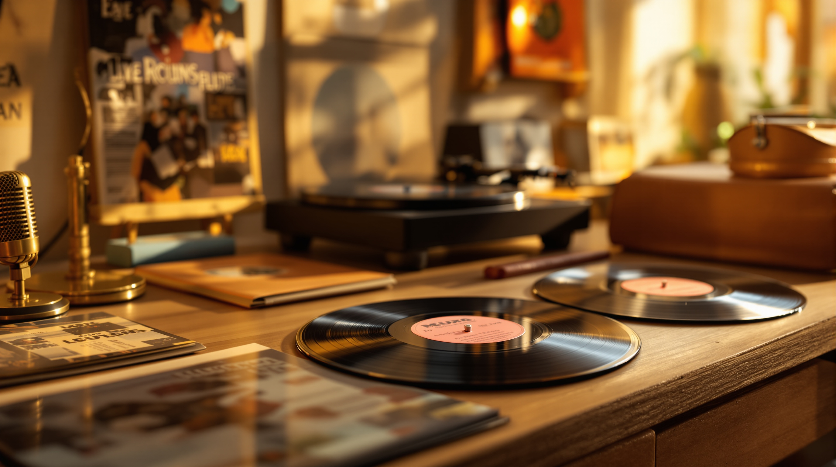 Vintage vinyl records