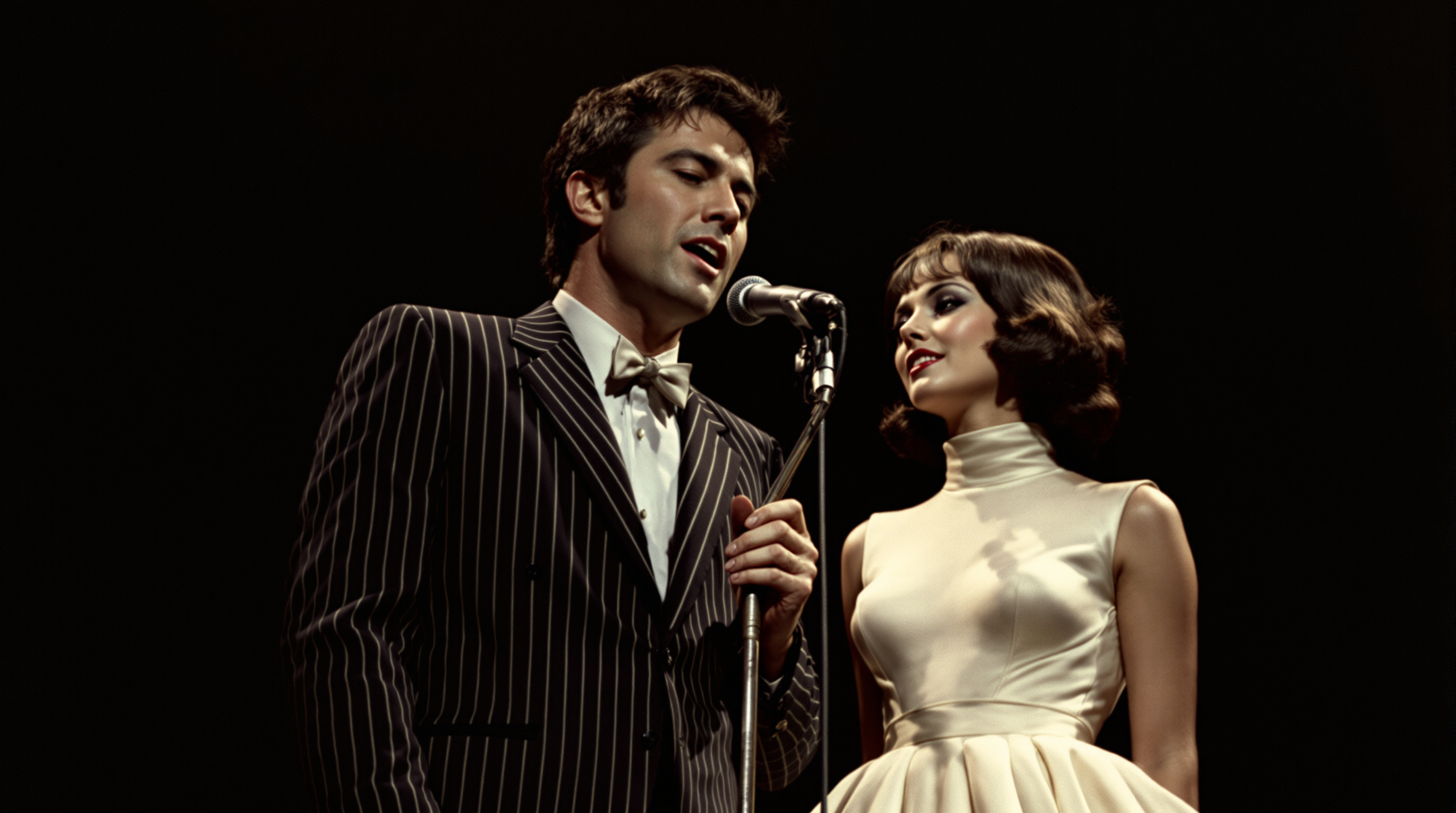 Dale and Grace performing on stage in the 1960s