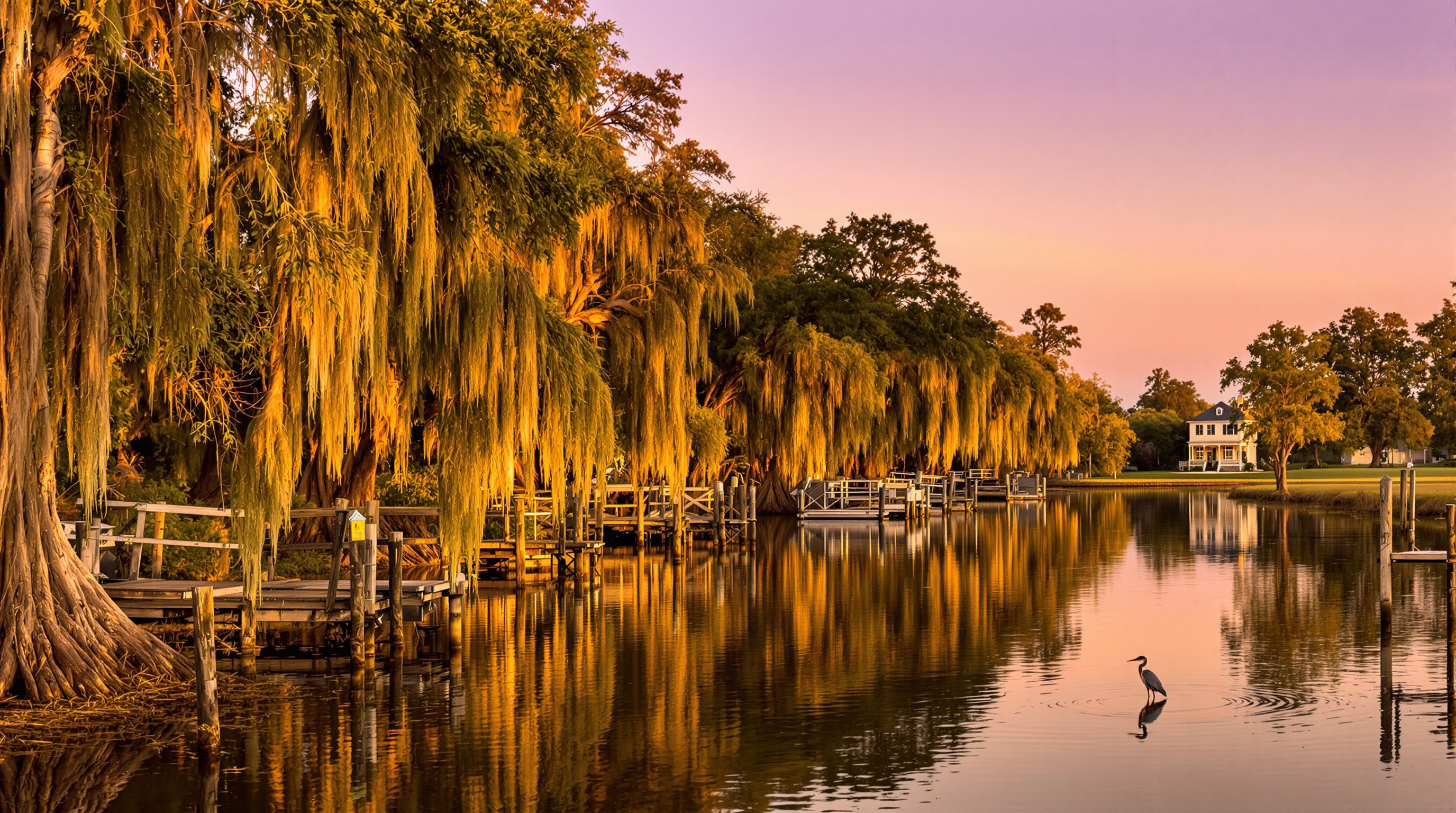 Louisiana bayou landscape representing Dale and Grace's roots