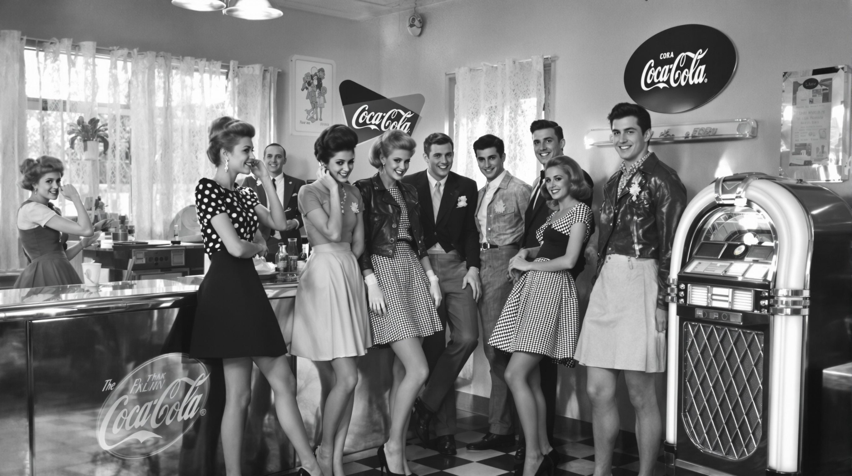 1960s American scene representing the era of Dale and Grace